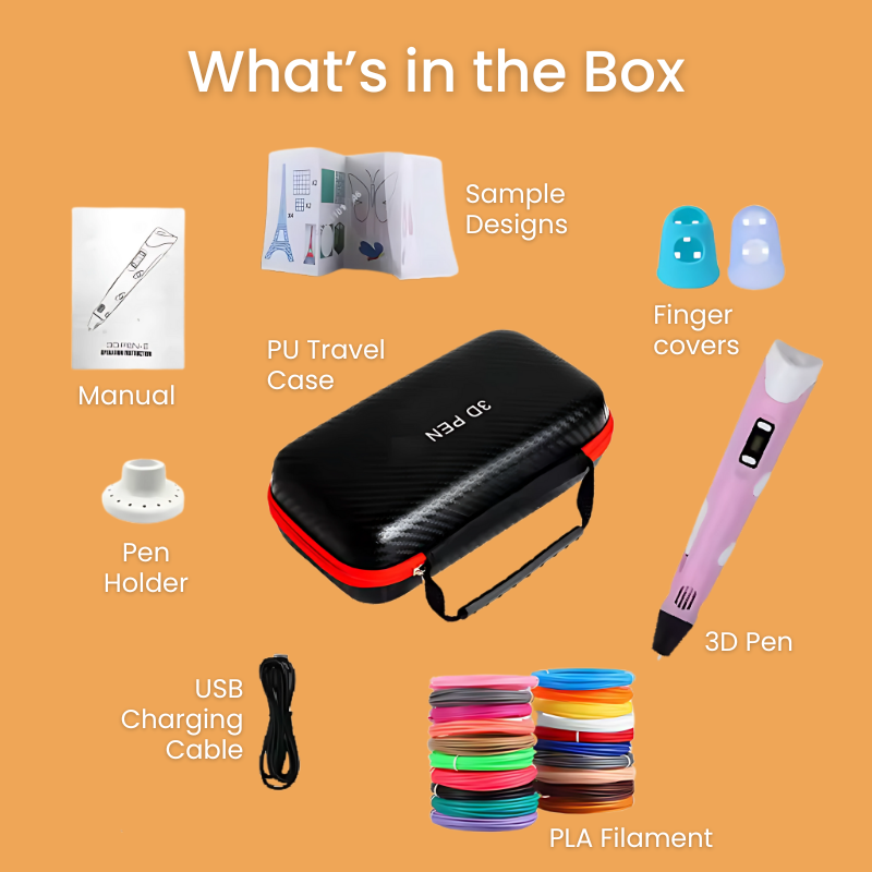 3D Pen for Kids: 3D Printer Pen and STEM Drawing Toy with PLA Filament Box