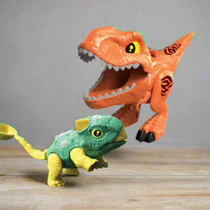 Marble Run Toy Set - Duplo-Compatible Catapult Dinosaur Ball Runs Game dinosaur figurines