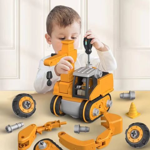  Kids Tool Set: Construction Engineering Toy with Electric Drill | STEM Feature