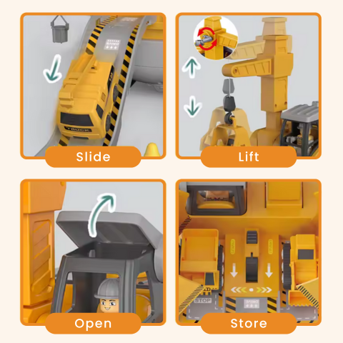  Kids Tool Set: Construction Engineering Toy with Electric Drill | STEM 4 in 1