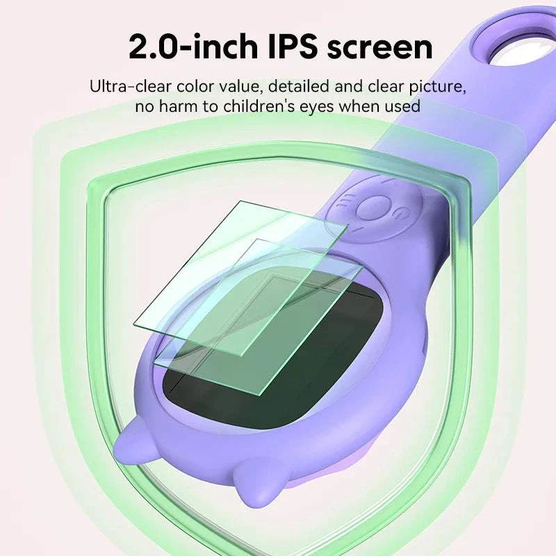 Digital Mini Microscope for Kids – Handheld Video Recording Microscope Screen